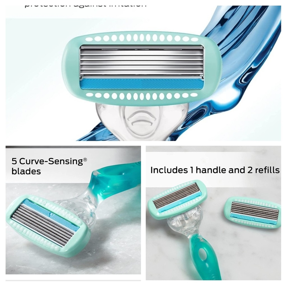 💥New 4 Packs Schick Hydro Silk Sensitive Skin Razor Moisturizing Razor - Picture 6 of 6